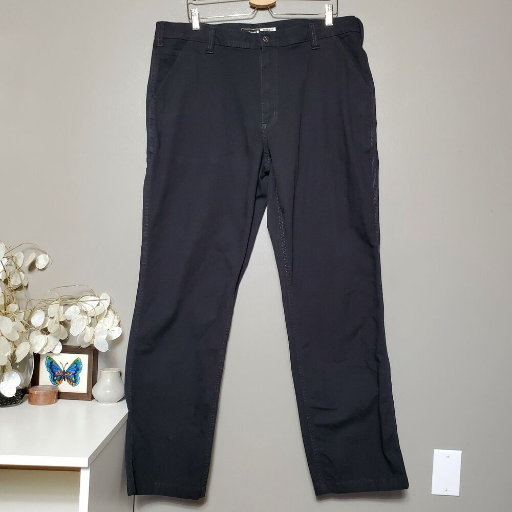 Carhartt Rugged Flex Relax Canvas Work Pants Mens Size 40 X 33(Actual) Black